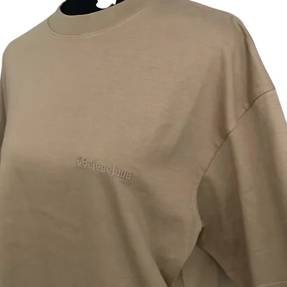 Balenciaga Logo T-Shirt “OAT” - Picture 12 of 12